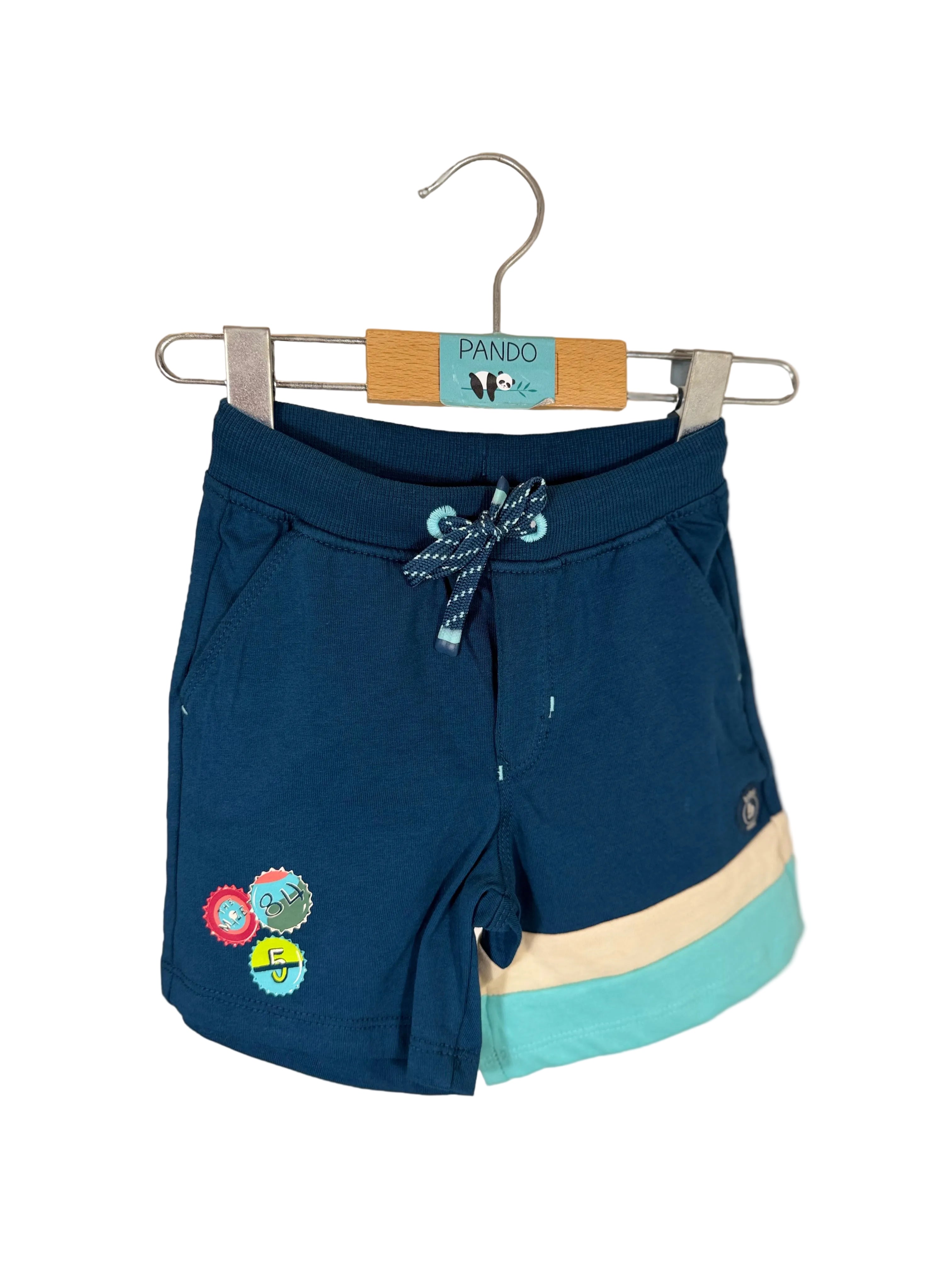 💙 Shorts bambino sportivi con dettagli colorati