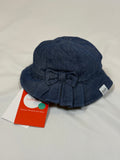 💙👒 Cappello Bambina Denim con Fiocco