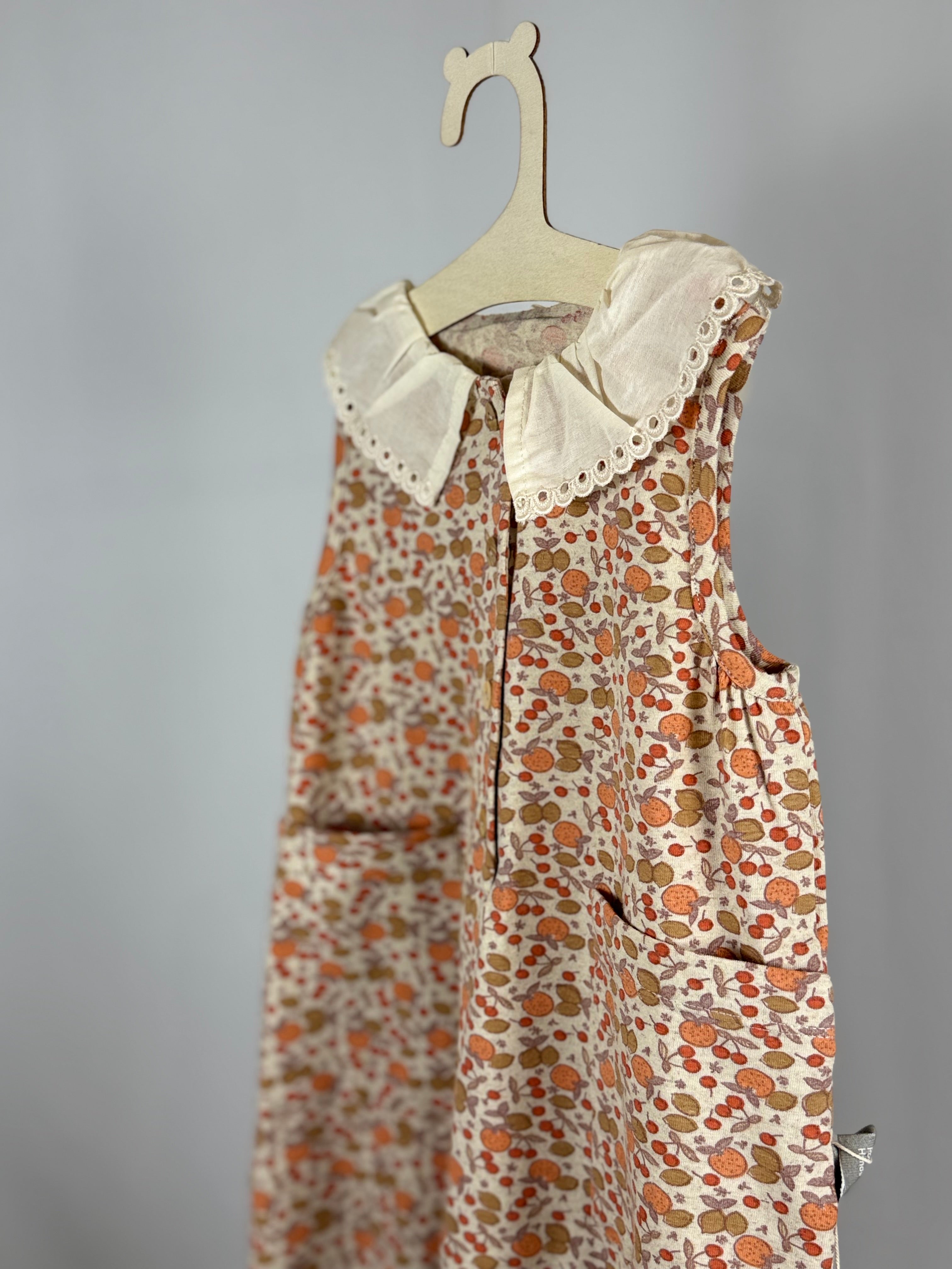 Tutina Floreale con Colletto Ricamato Snug