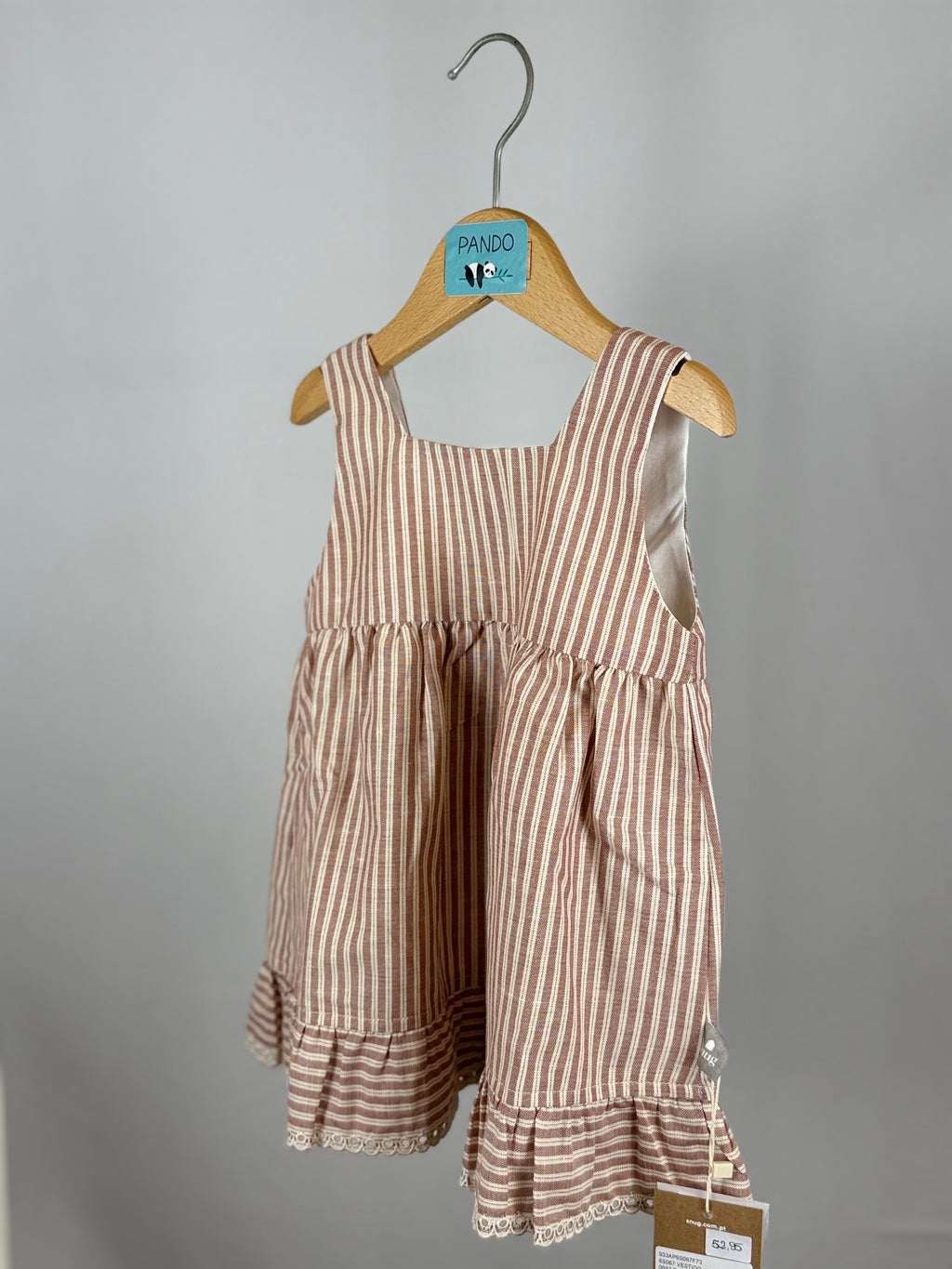 Vestito Snug “Righe d’Amore” Rosa Antico