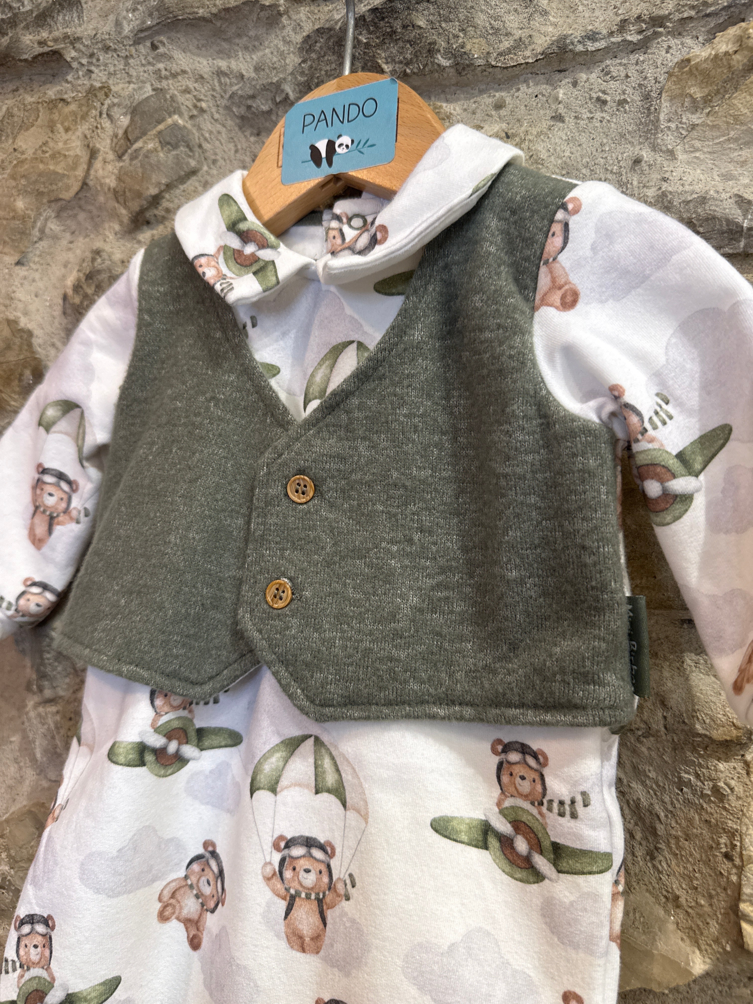 Tutina Birba gilet verde