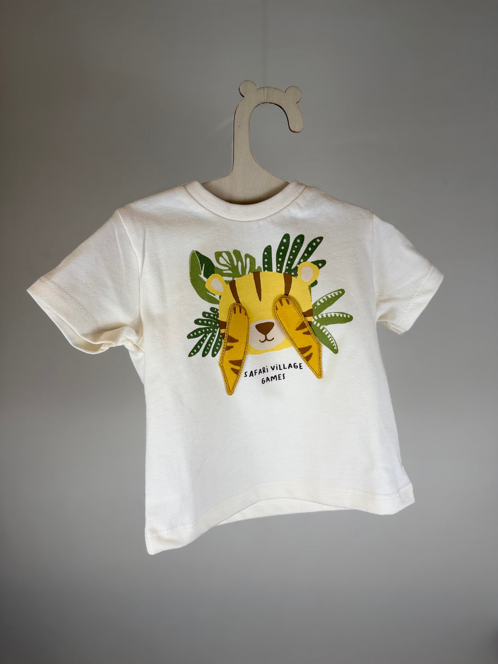 🌿 T-shirt neonato con tigrotto “Safari”
