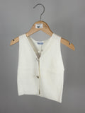 Gilet in Maglia Bianco Elegante Mayoral