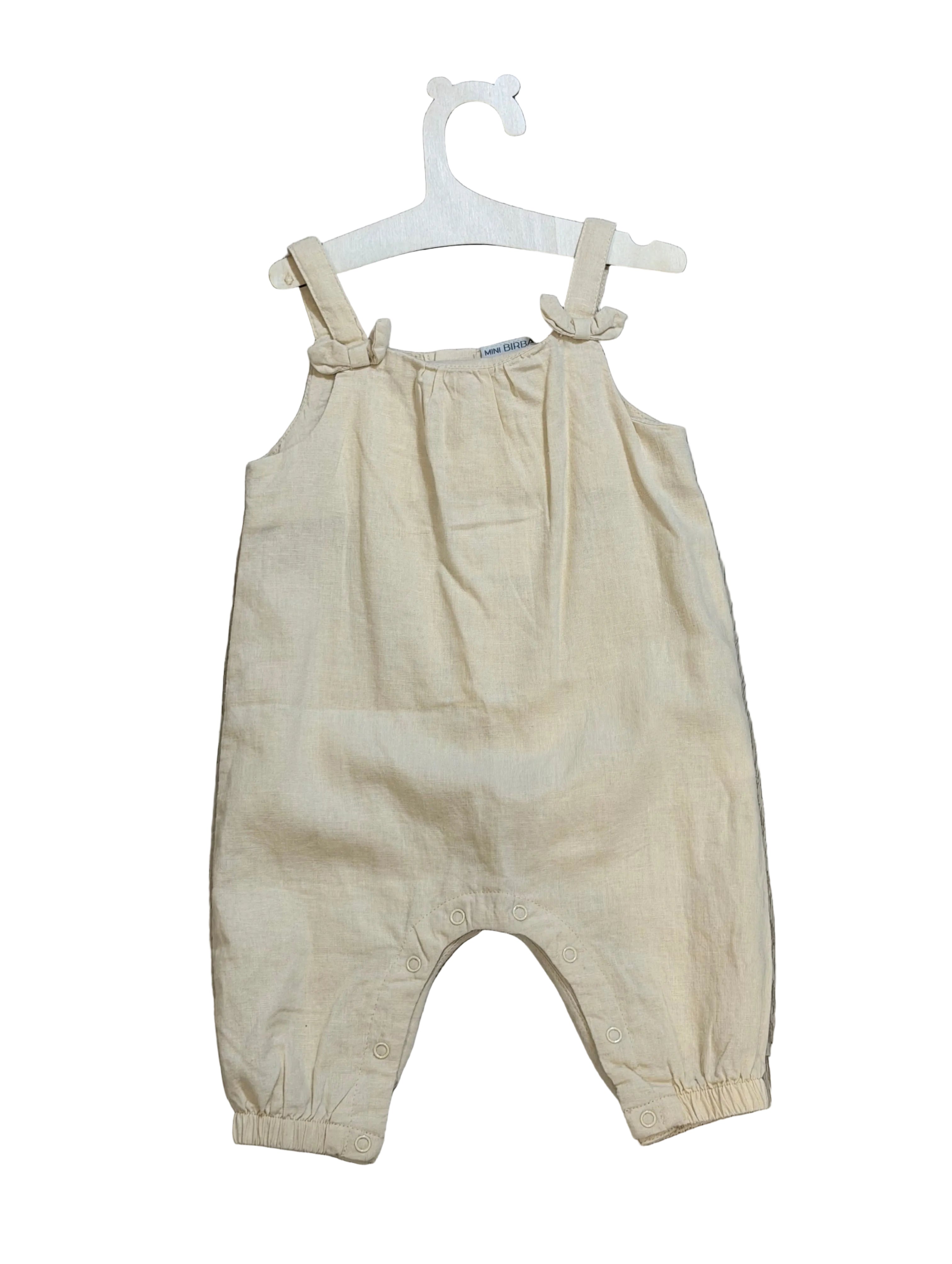 Salopette neonato in cotone leggero