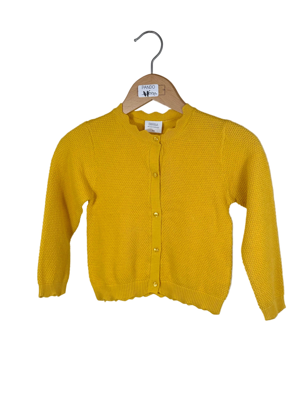 💛 Cardigan bambina giallo sole