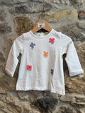 Maglia in cotone con fiori