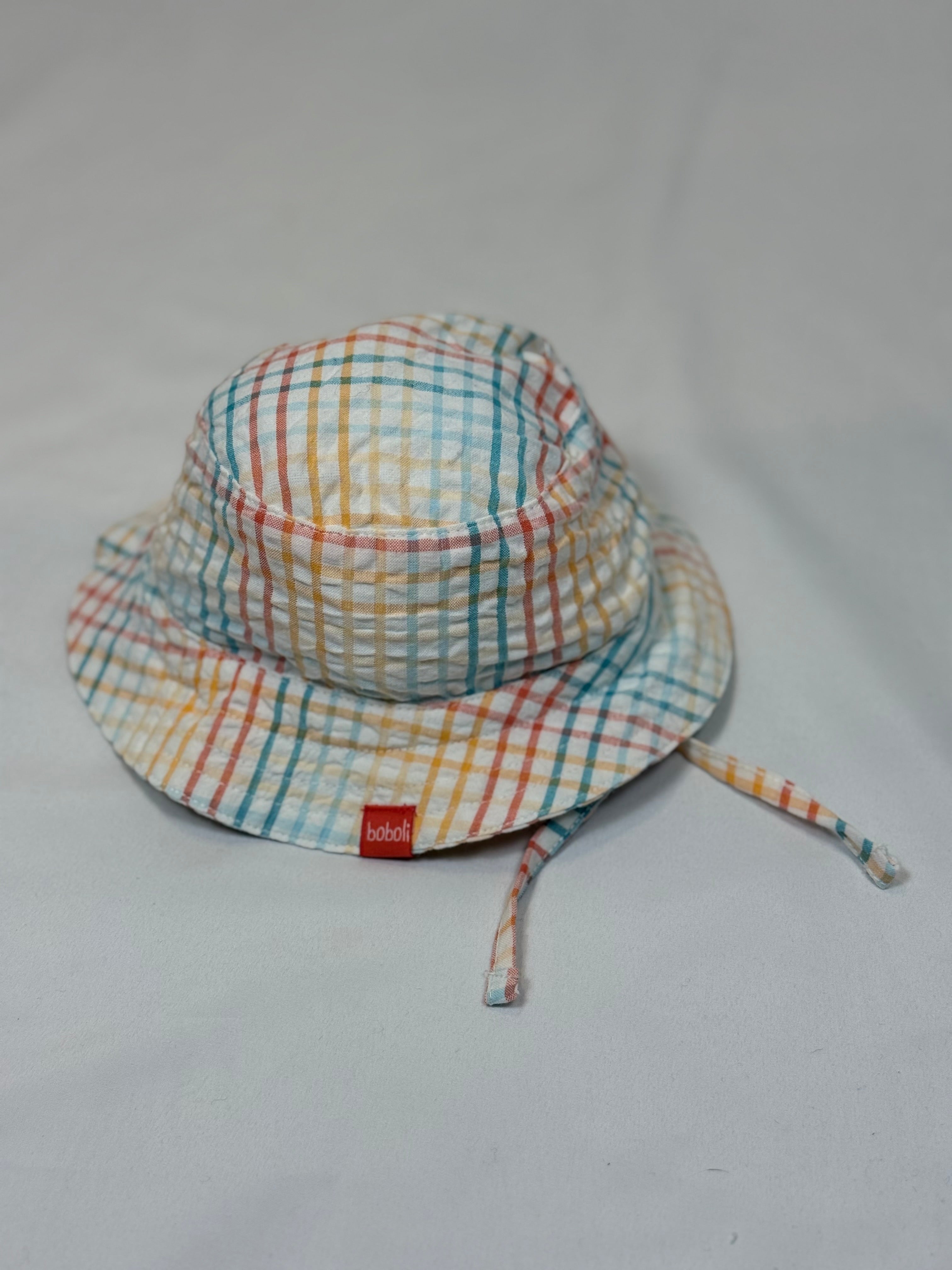 🌈👒 Cappello Bambino Boboli a Quadretti Multicolor