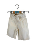 🤍 Pantaloncino neonata con vita arricciata e fiocco