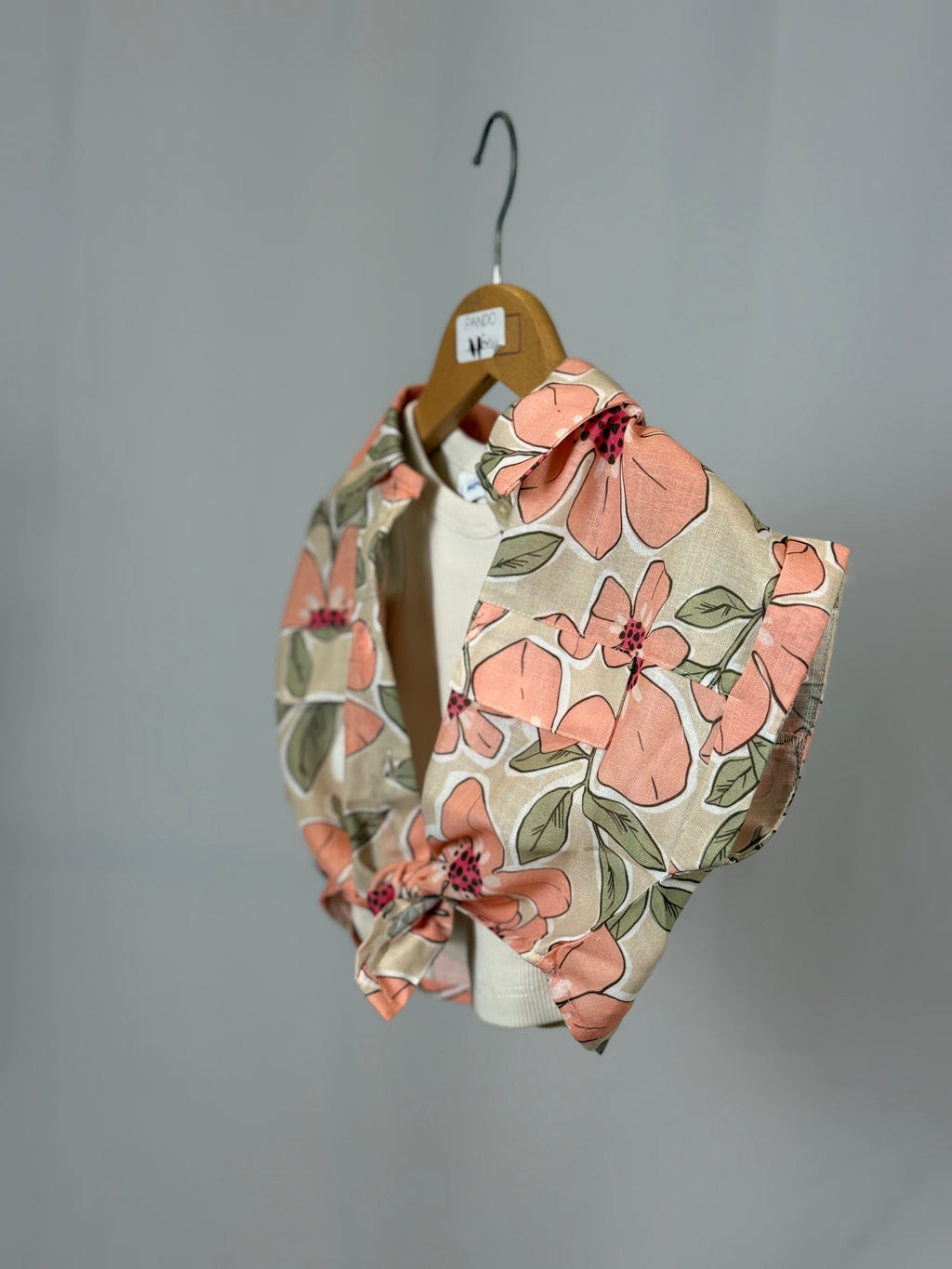 Blusa Bambina Mayoral Fantasia Floreale con Nodo