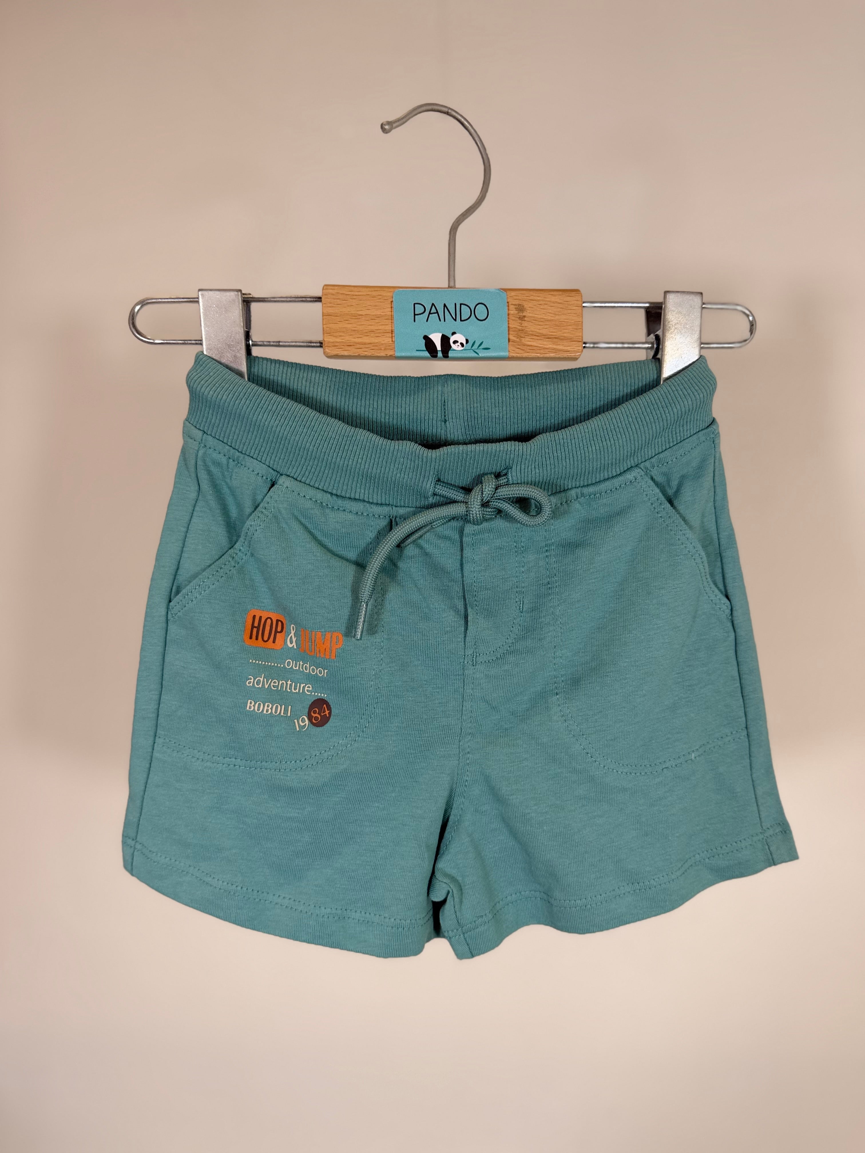 🌿 Shorts bambino in cotone con coulisse