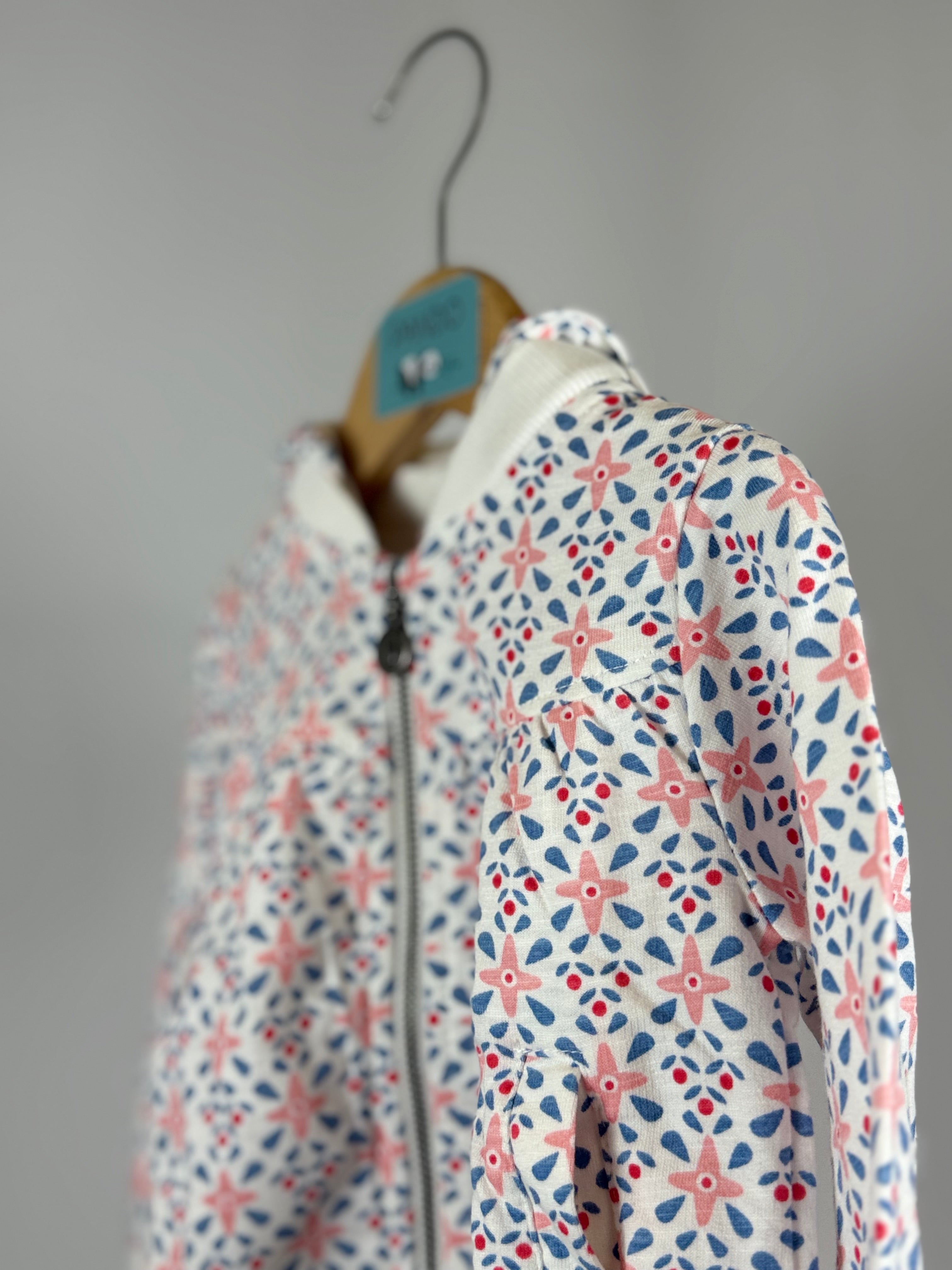 🌸 Felpa Floral Soft con Cappuccio Rimovibile Boboli