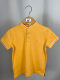 💛 Polo Bambino Gialla con Colletto Coreano