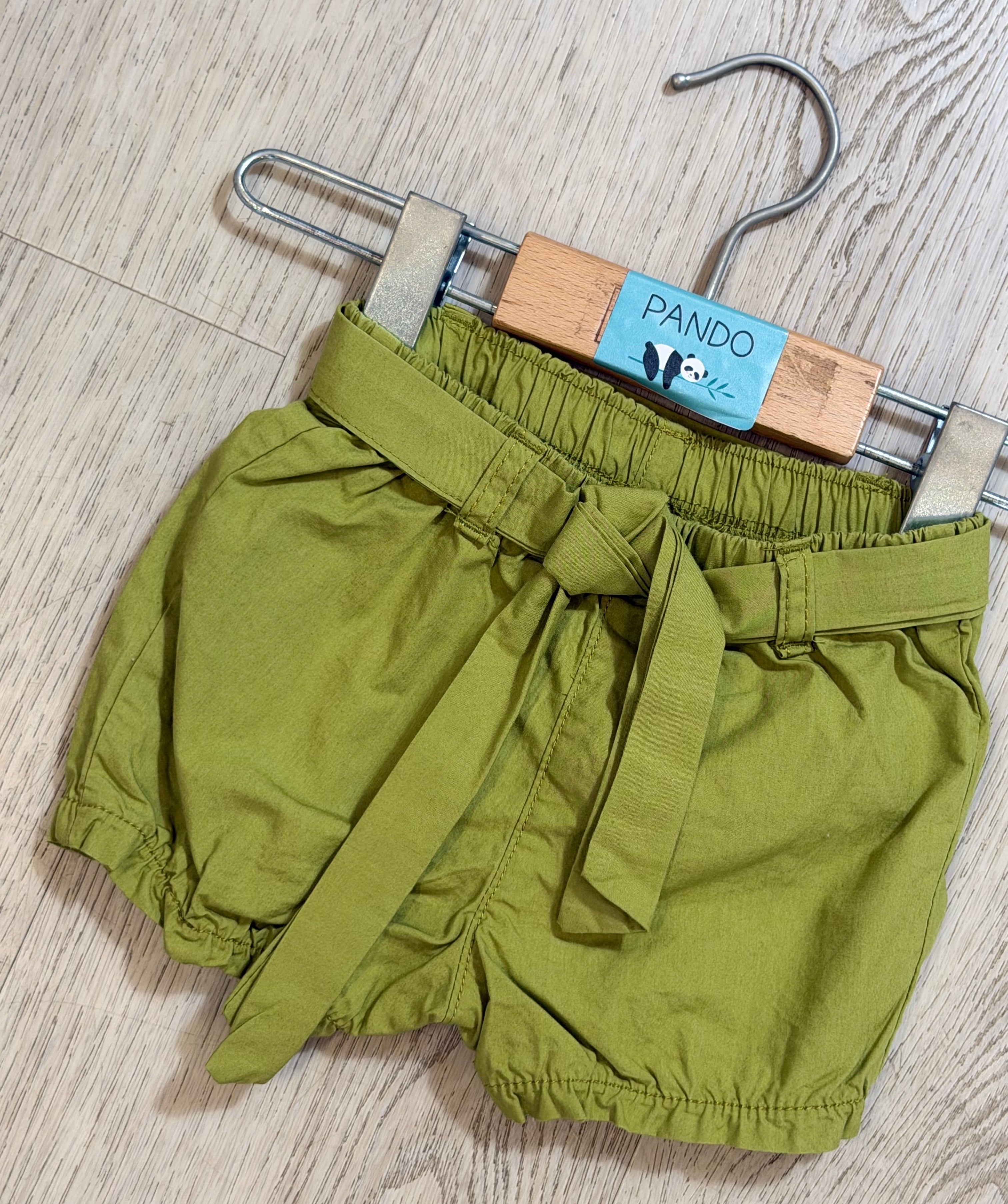 Shorts bambina con cintura