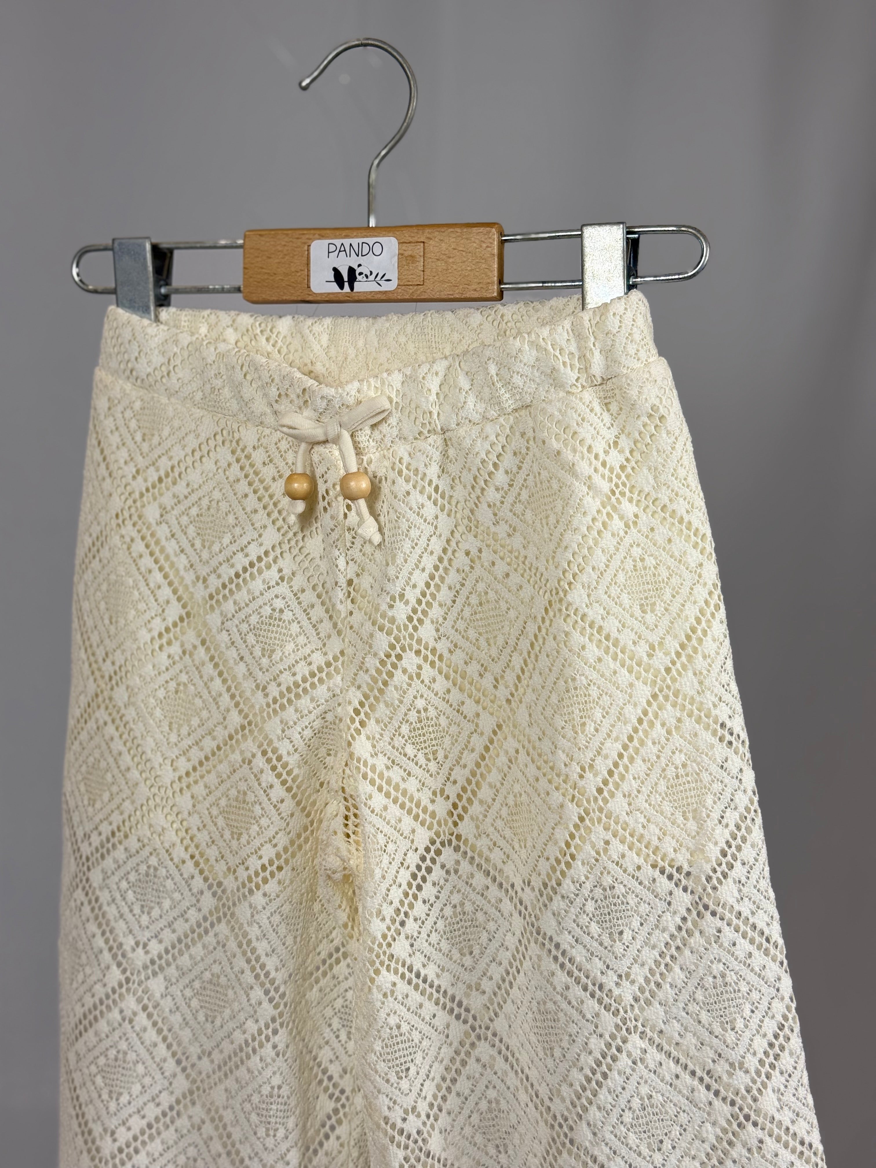 Pantalone Baby Mayoral Traforato in Fibra Riciclata – Effetto Pizzo