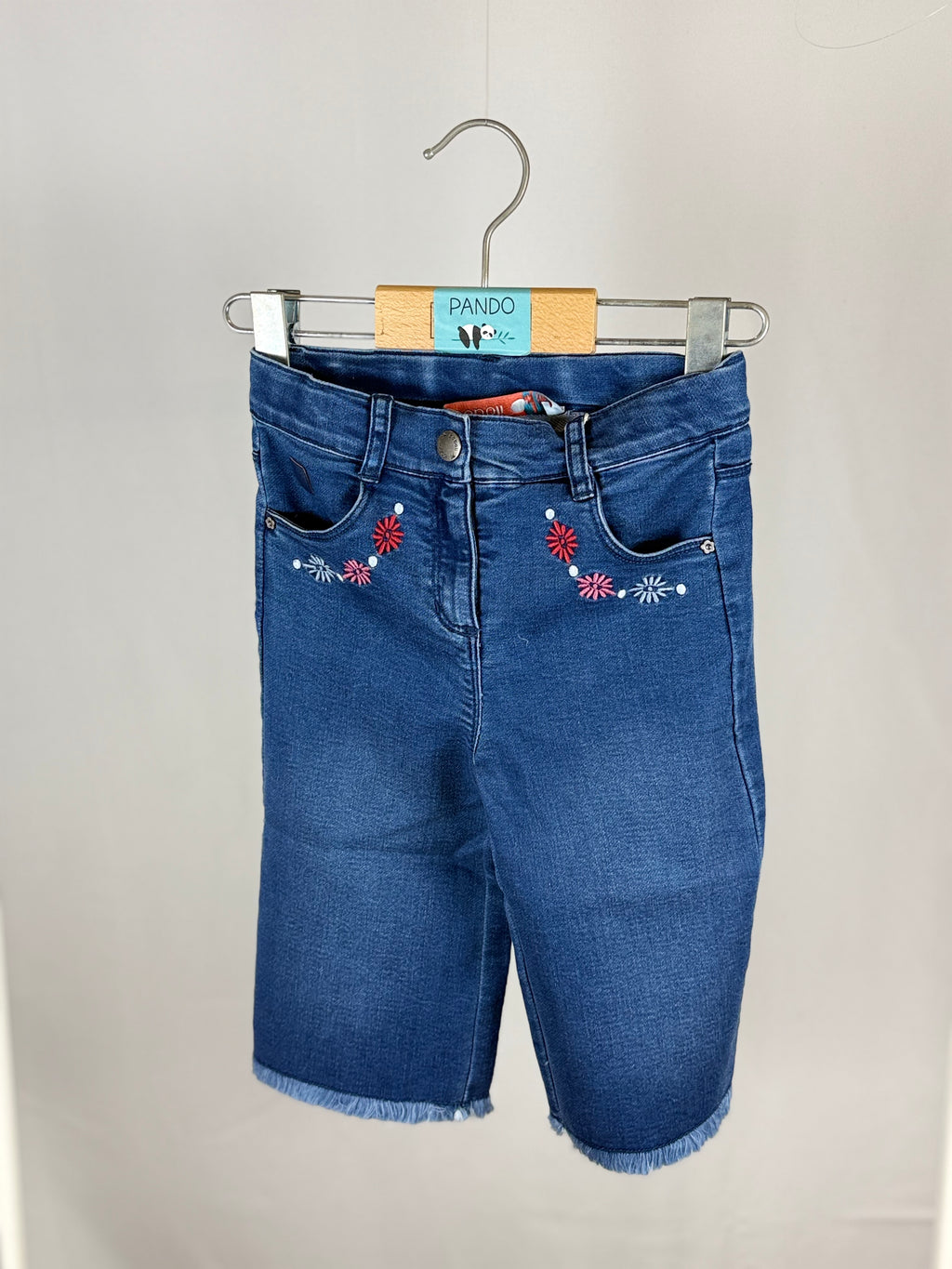 👖 Bermuda Denim Flower Touch Boboli