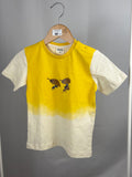 🐜☀️ T-shirt Bambino Giallo Dip Dye con Stampa Formiche – Birba Trybeyond