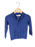 💙 Cardigan bambina blu stile blazer