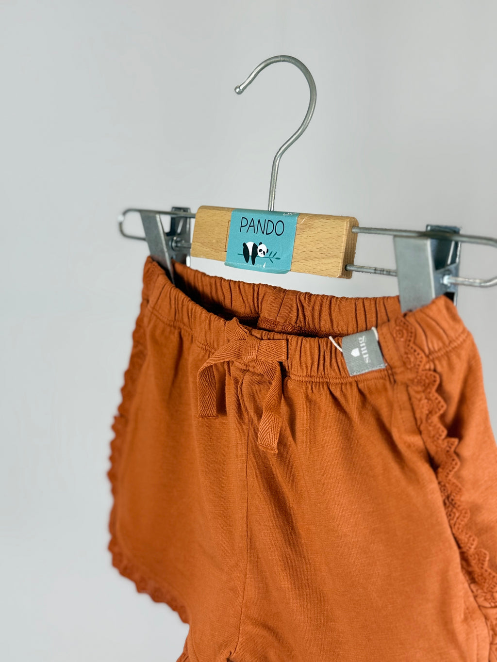 Shorts con Rouches in Pizzo Sangallo Snug