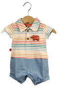 Pagliaccetto Baby Polo Safari Righe & Denim