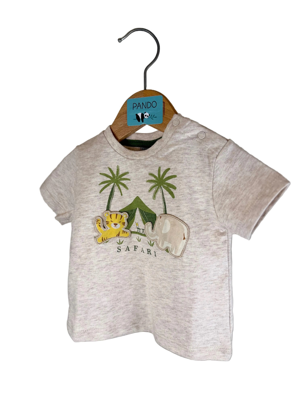 🌿 T-shirt neonato con tigrotto “Safari”