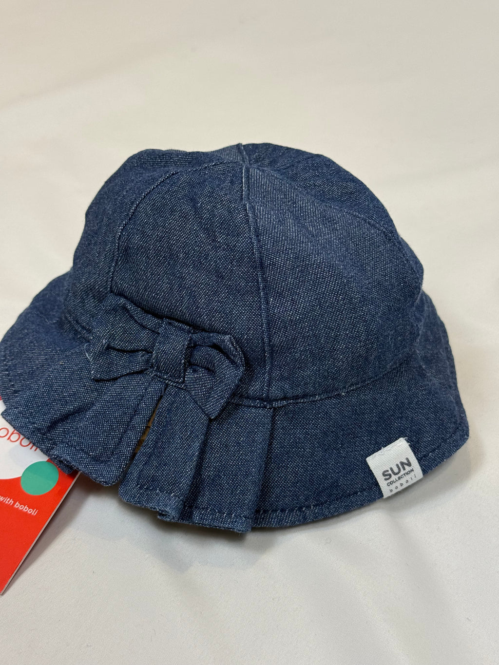 💙👒 Cappello Bambina Denim con Fiocco