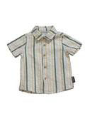Camicia bambino a righe in cotone leggero
