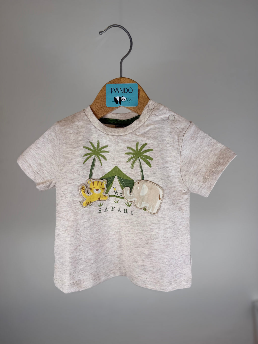 🌿 T-shirt neonato con tigrotto “Safari”