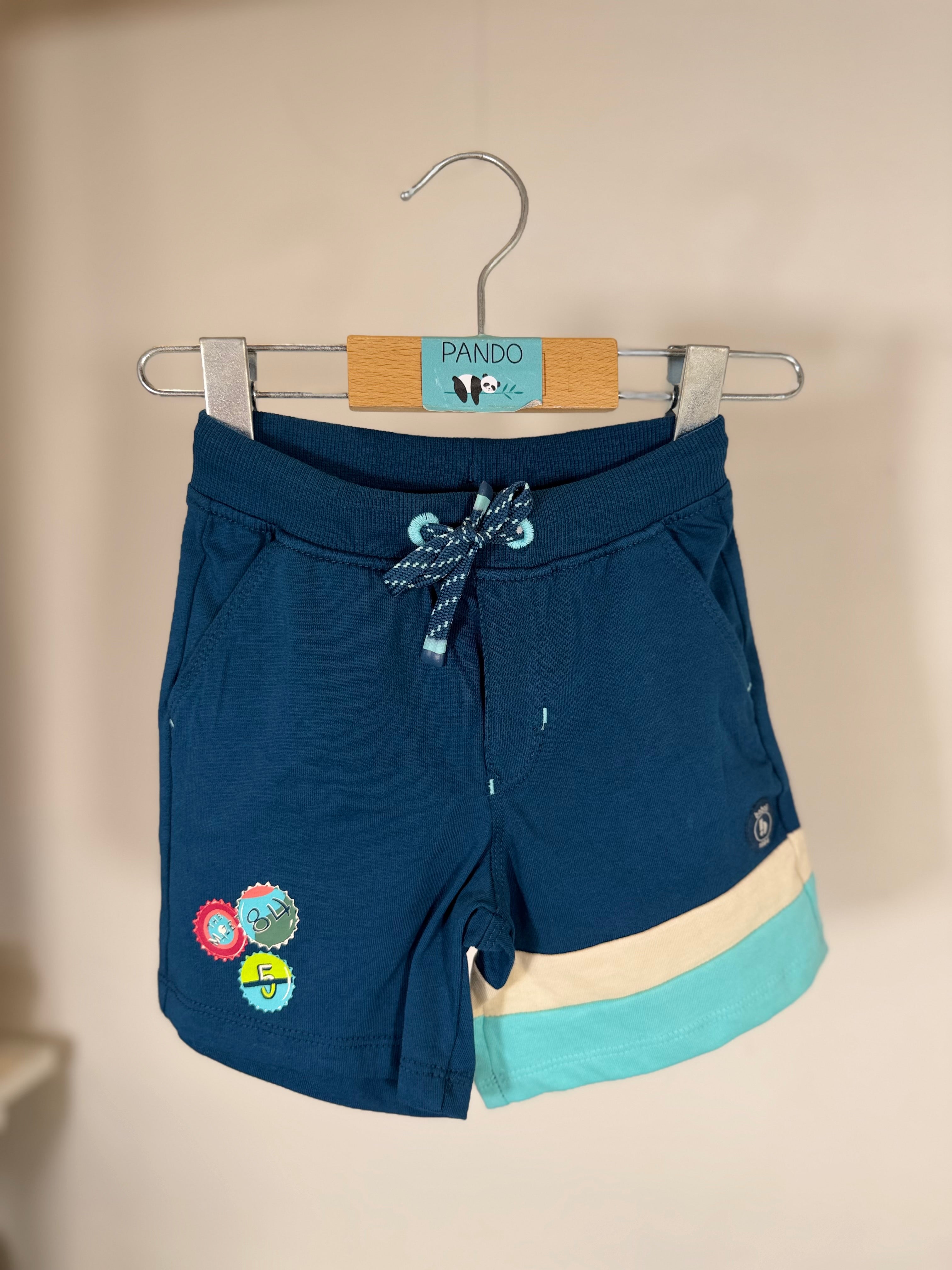 💙 Shorts bambino sportivi con dettagli colorati