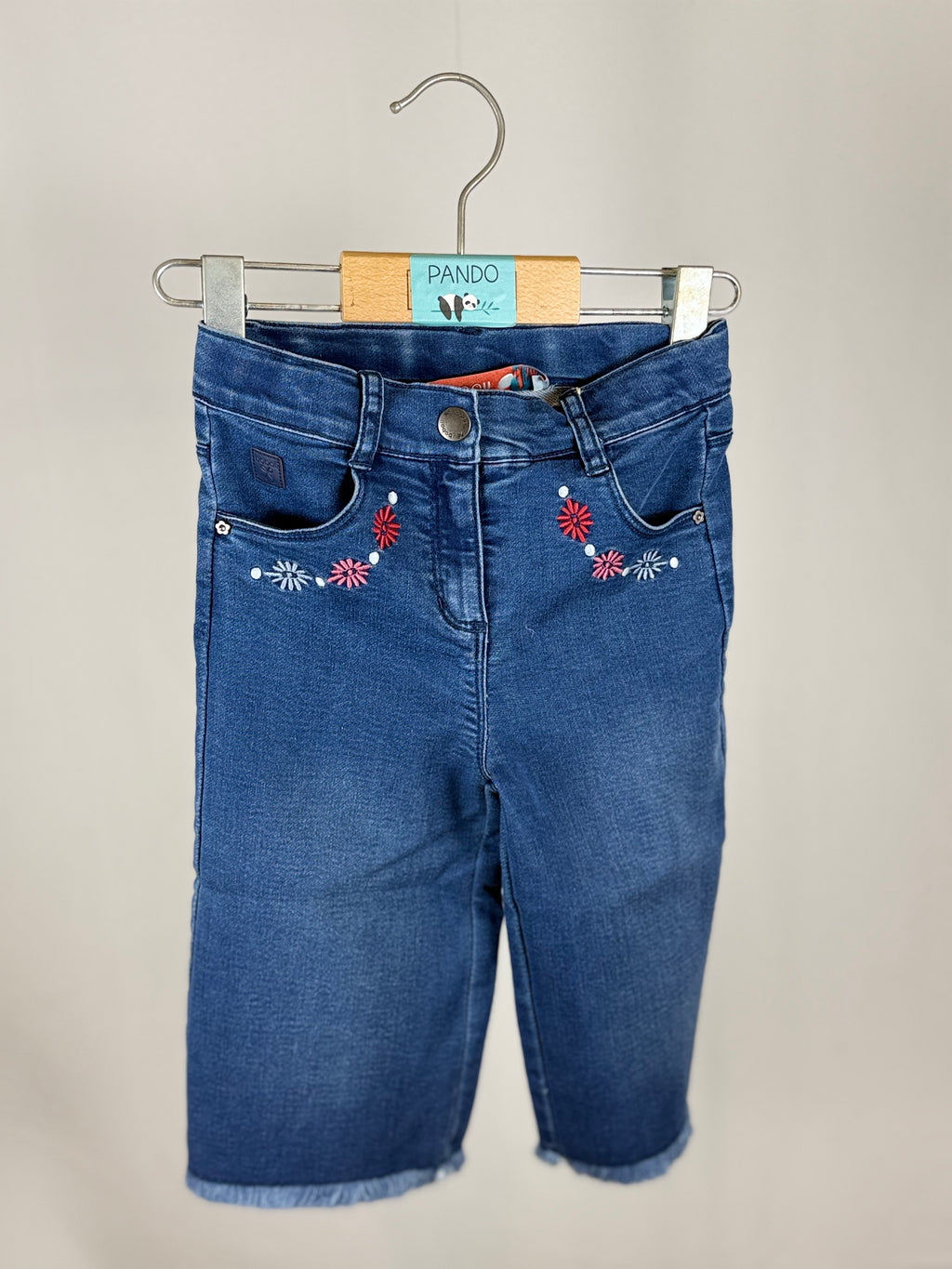 👖 Bermuda Denim Flower Touch Boboli