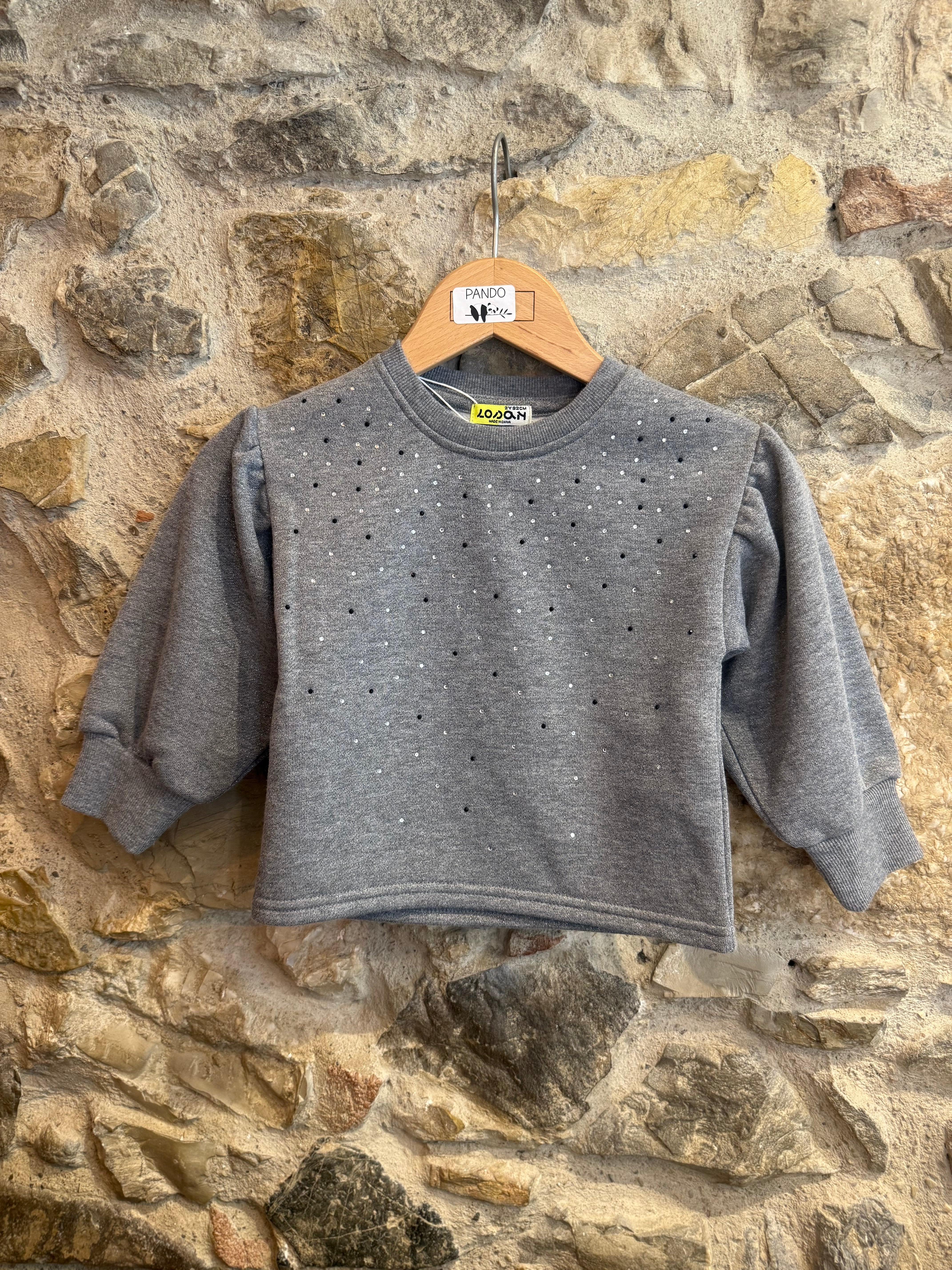 Felpa con strass