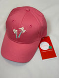 🌴🩷 Cappellino Bambina Rosa con Palme