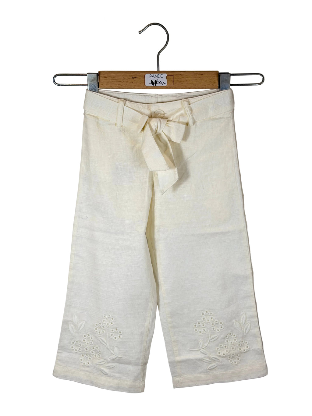 🤍 Pantalone bambina in lino leggero
