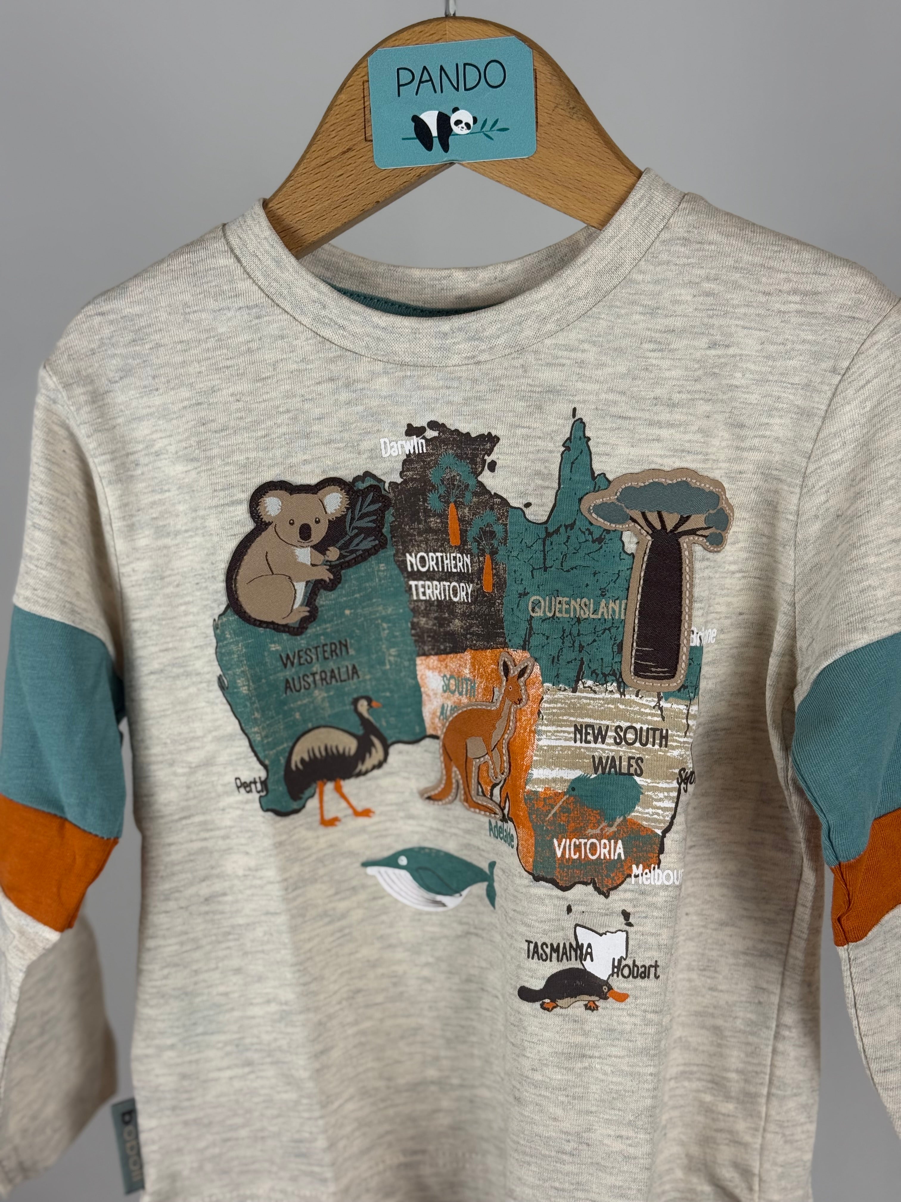 🦘 T-Shirt Baby Australia Adventure Grigia Boboli
