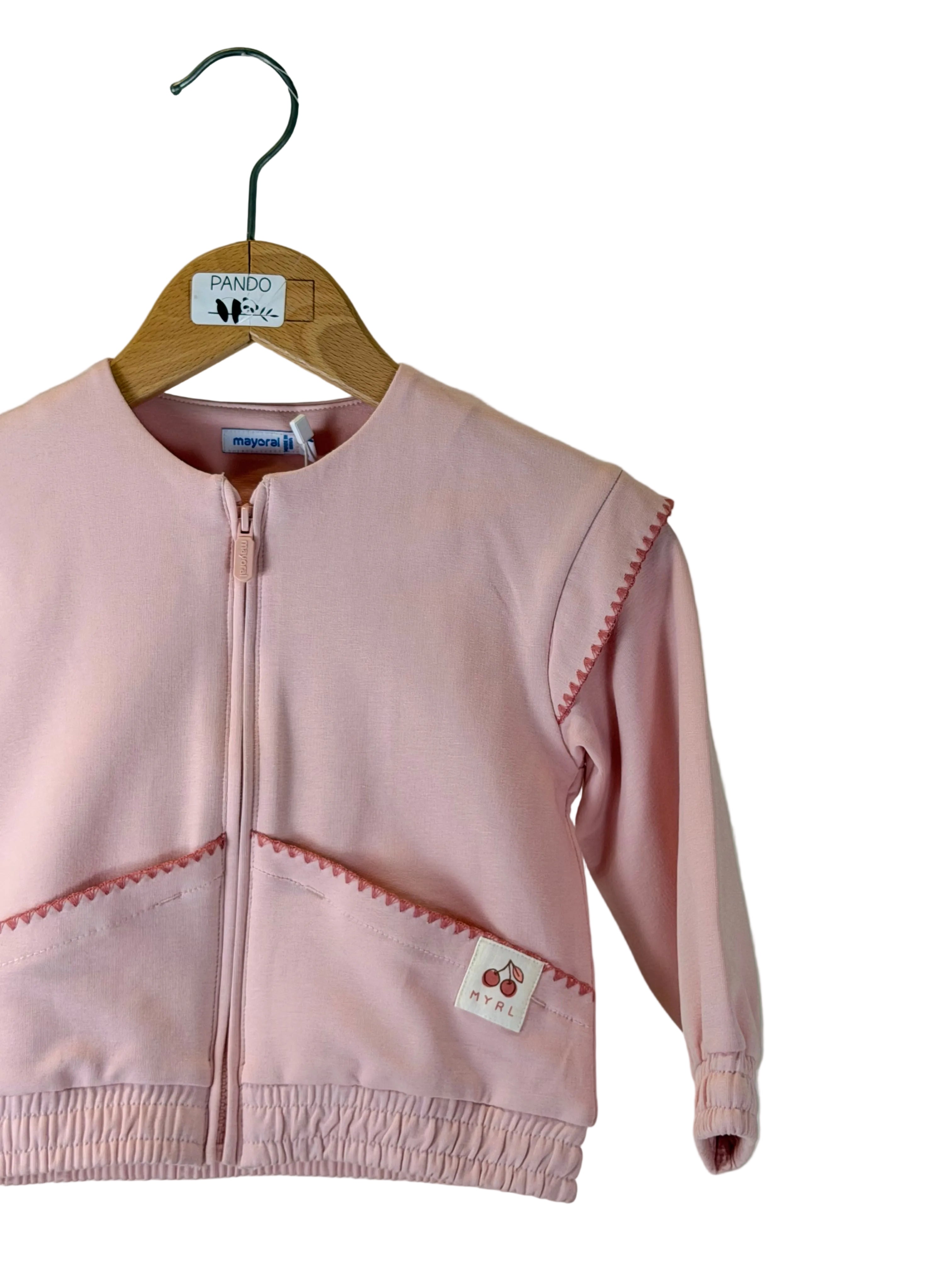 Felpa bambina rosa Mayoral