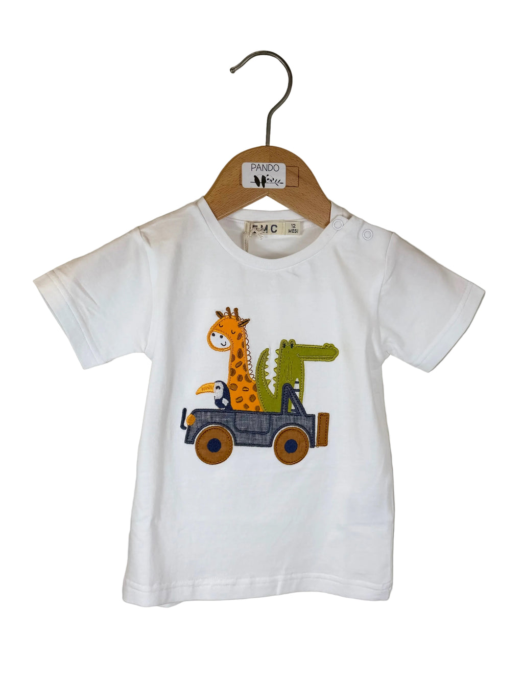 🤍 T-shirt bimbo con animaletti