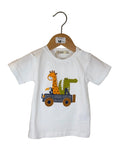 🤍 T-shirt bimbo con animaletti
