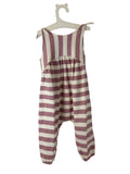 Salopette Neonato Righe Rosa “Sweet Stripes”