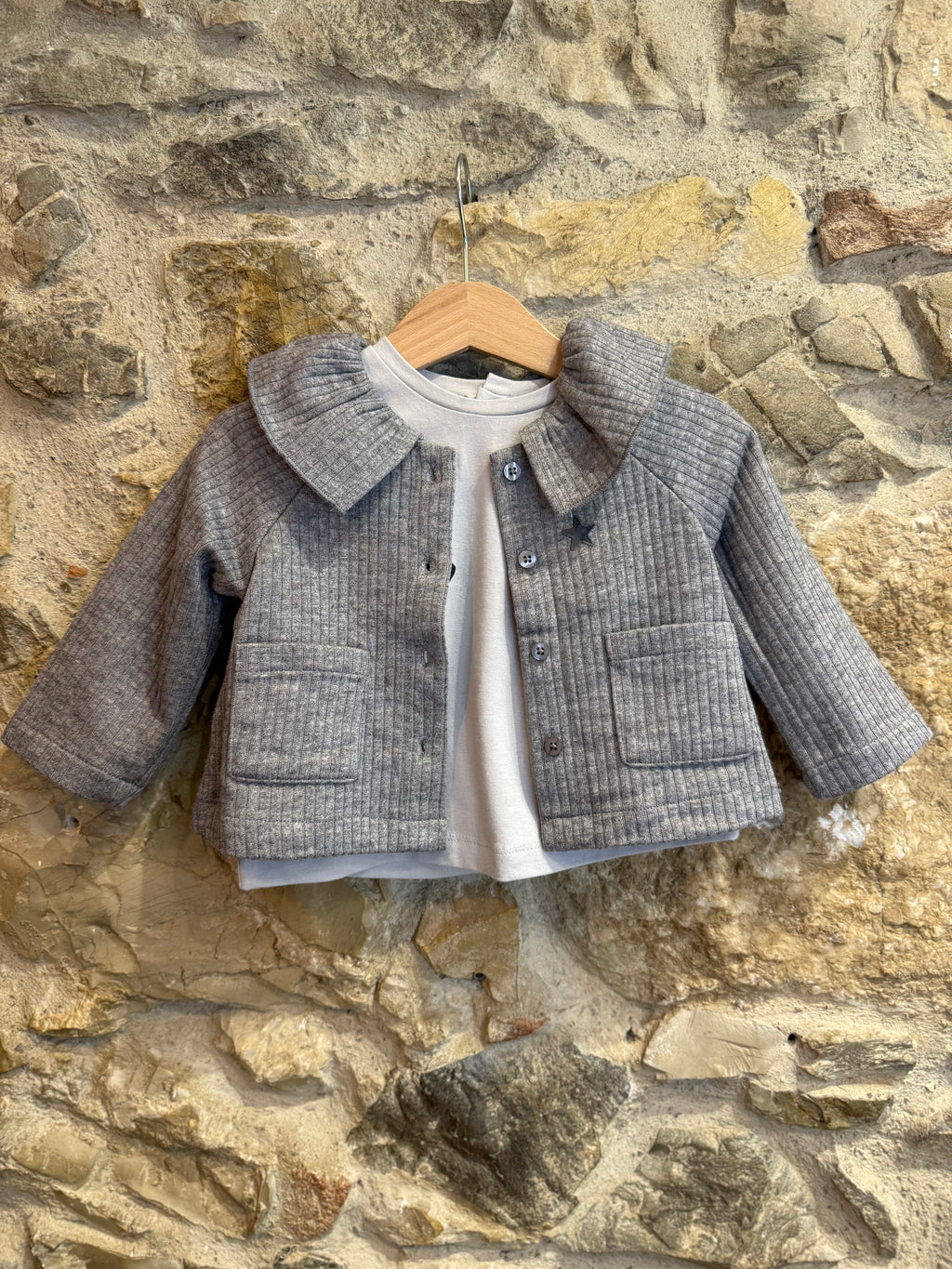 Cardigan con galetta