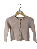 Cardigan Bambina in Maglia Beige “Soft Knit”