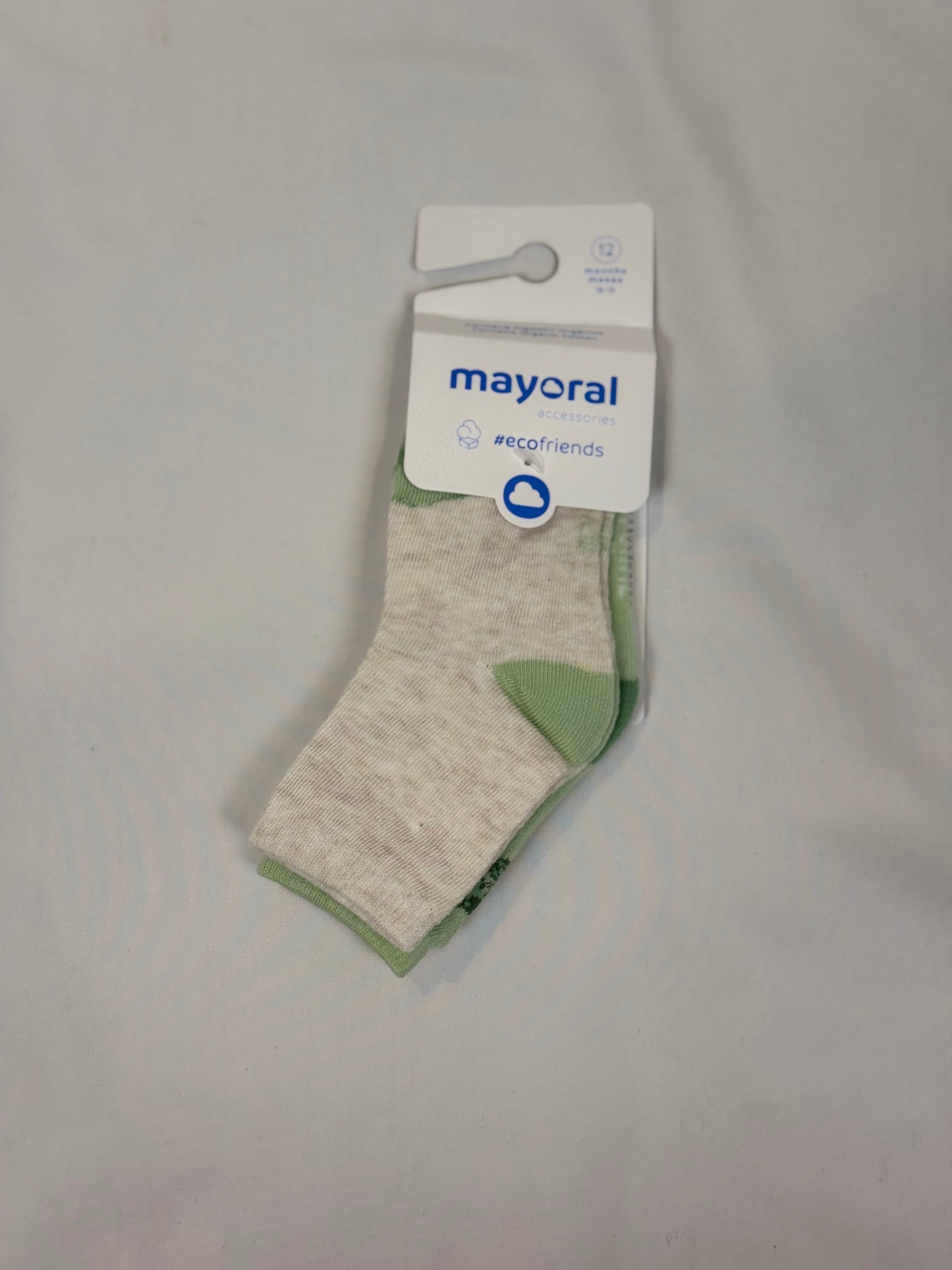 🌿🧦 Set 2 Calzini Bambino Mayoral – Ecofriends Verde