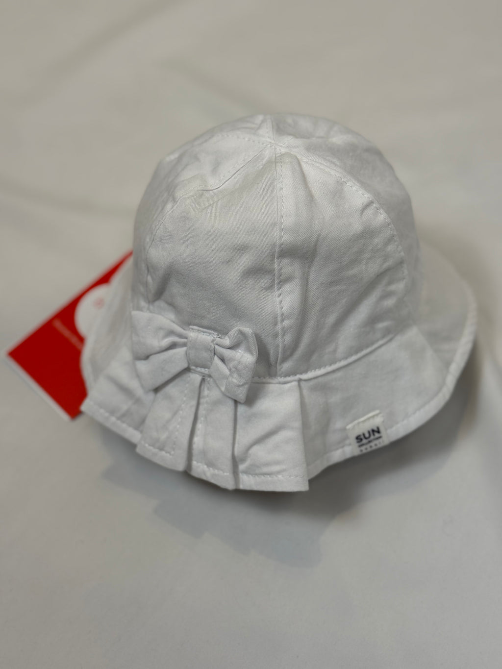 🤍👒 Cappello Bambina Bianco con Fiocco