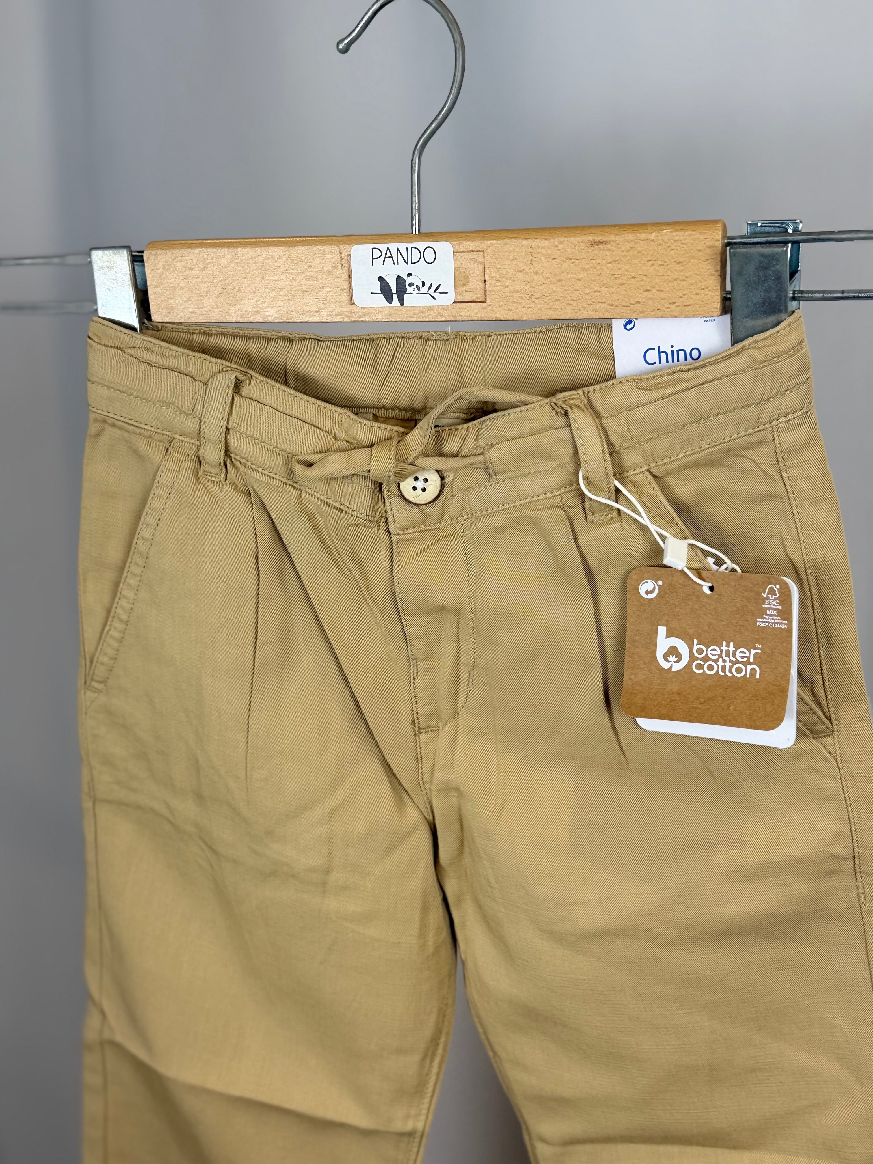 🤎 Pantalone Bambino Chino Beige – Better Cotton