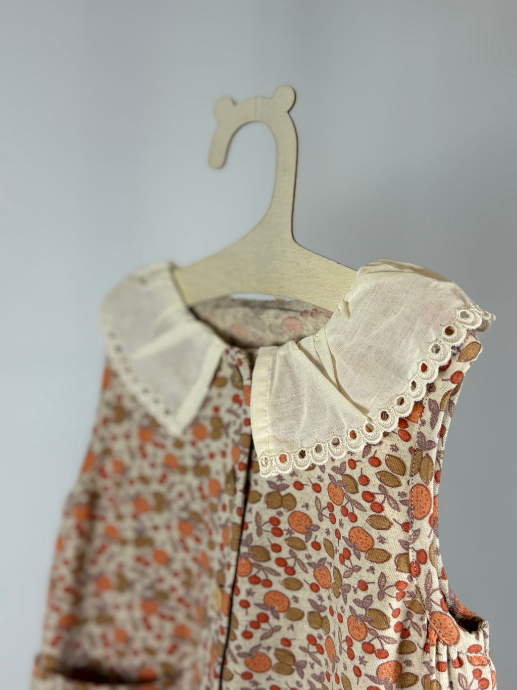 Tutina Floreale con Colletto Ricamato Snug