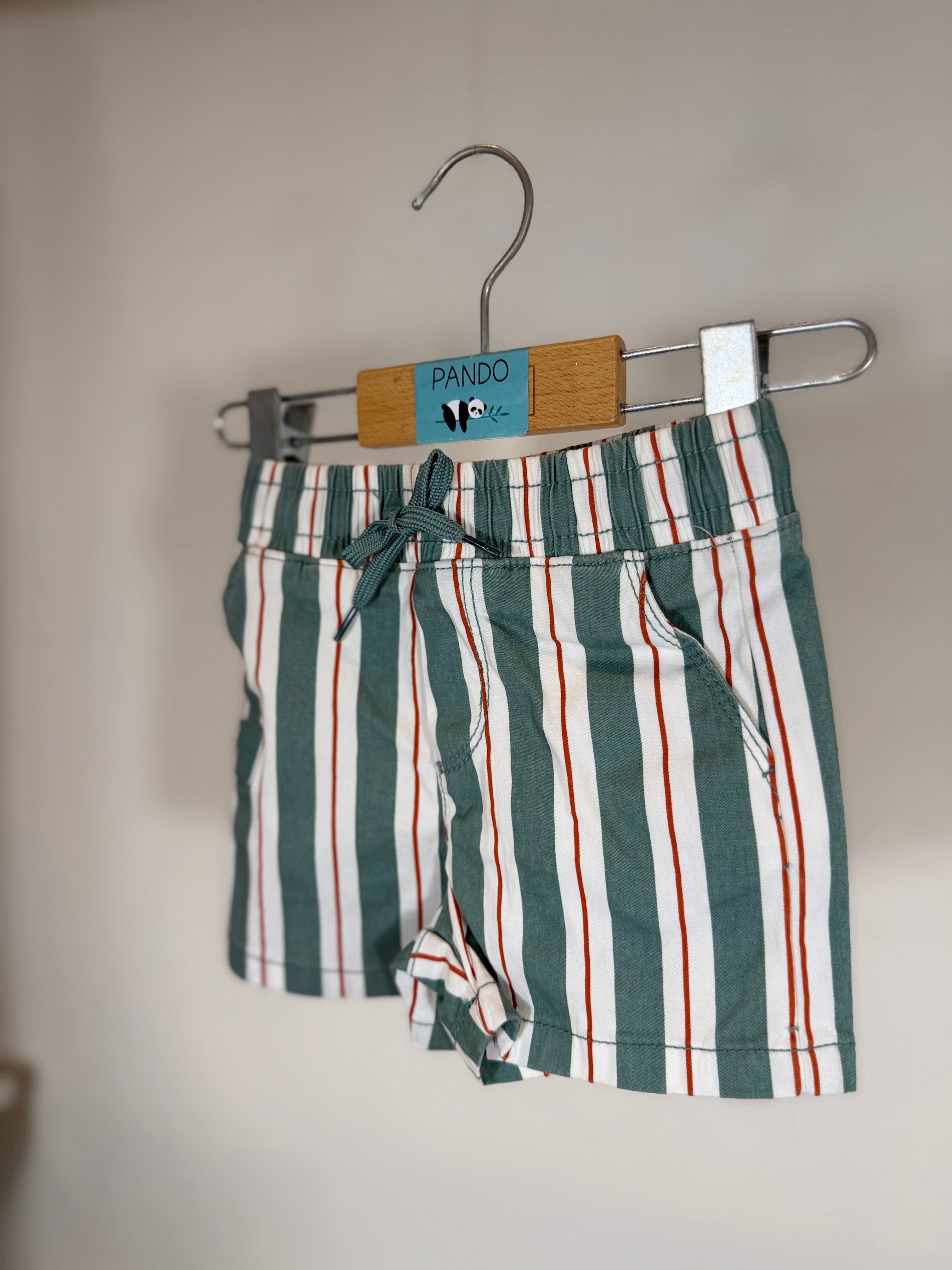💚 Shorts bambino rigati estivi