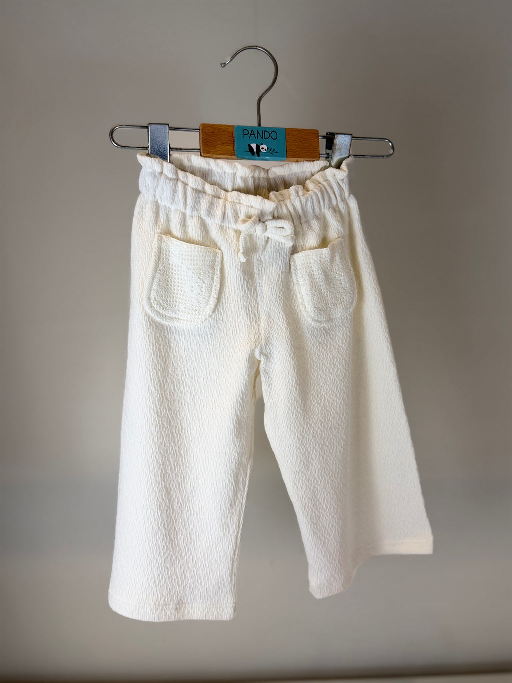 Completo Bimba in Maglia Panna “Pure Elegance”