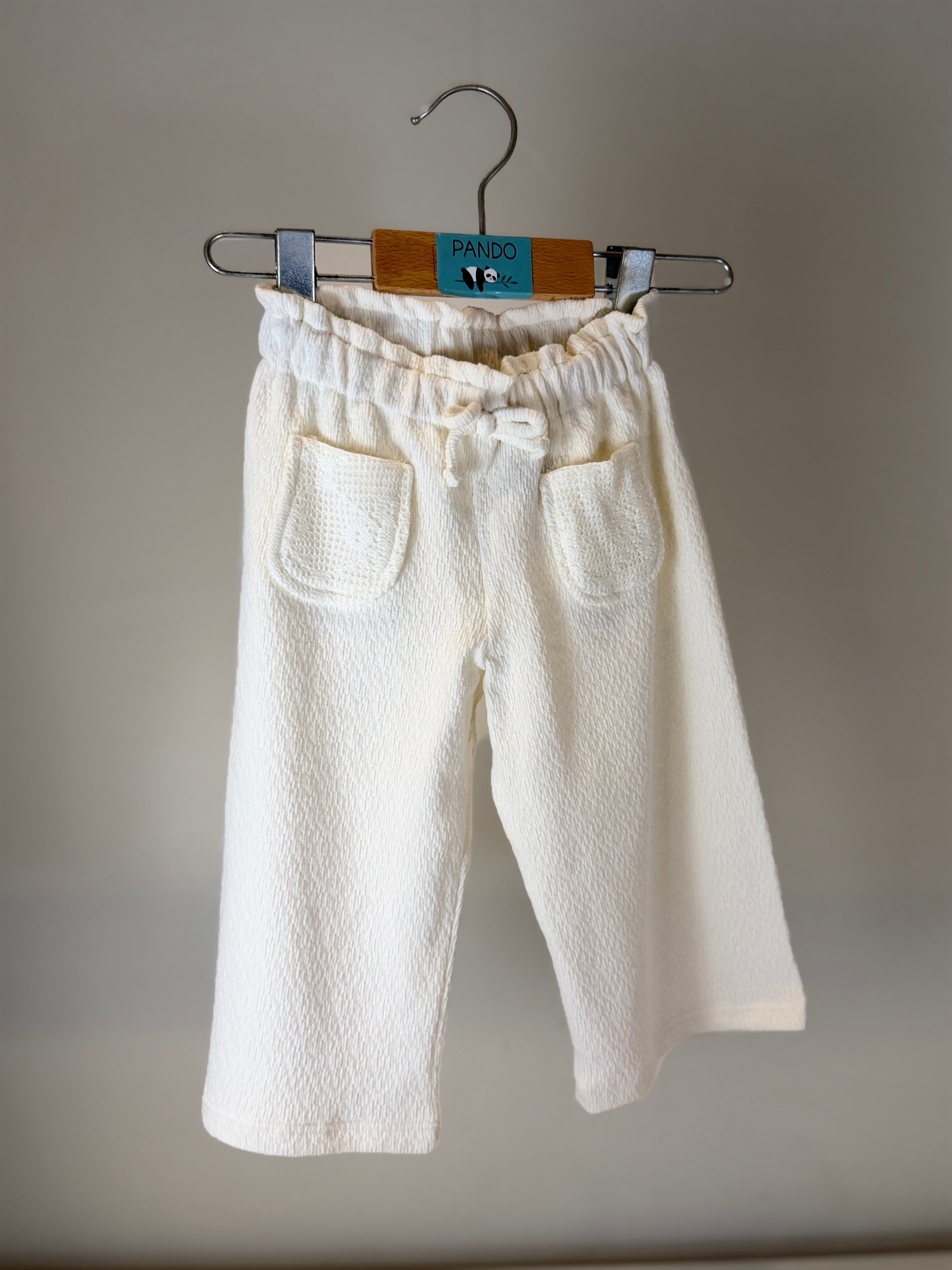 Completo Bimba in Maglia Panna “Pure Elegance”