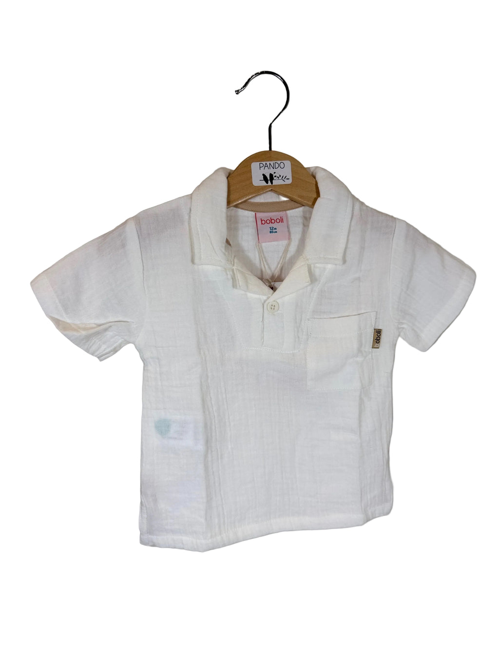 🤍 Camicia polo bambino in cotone leggero