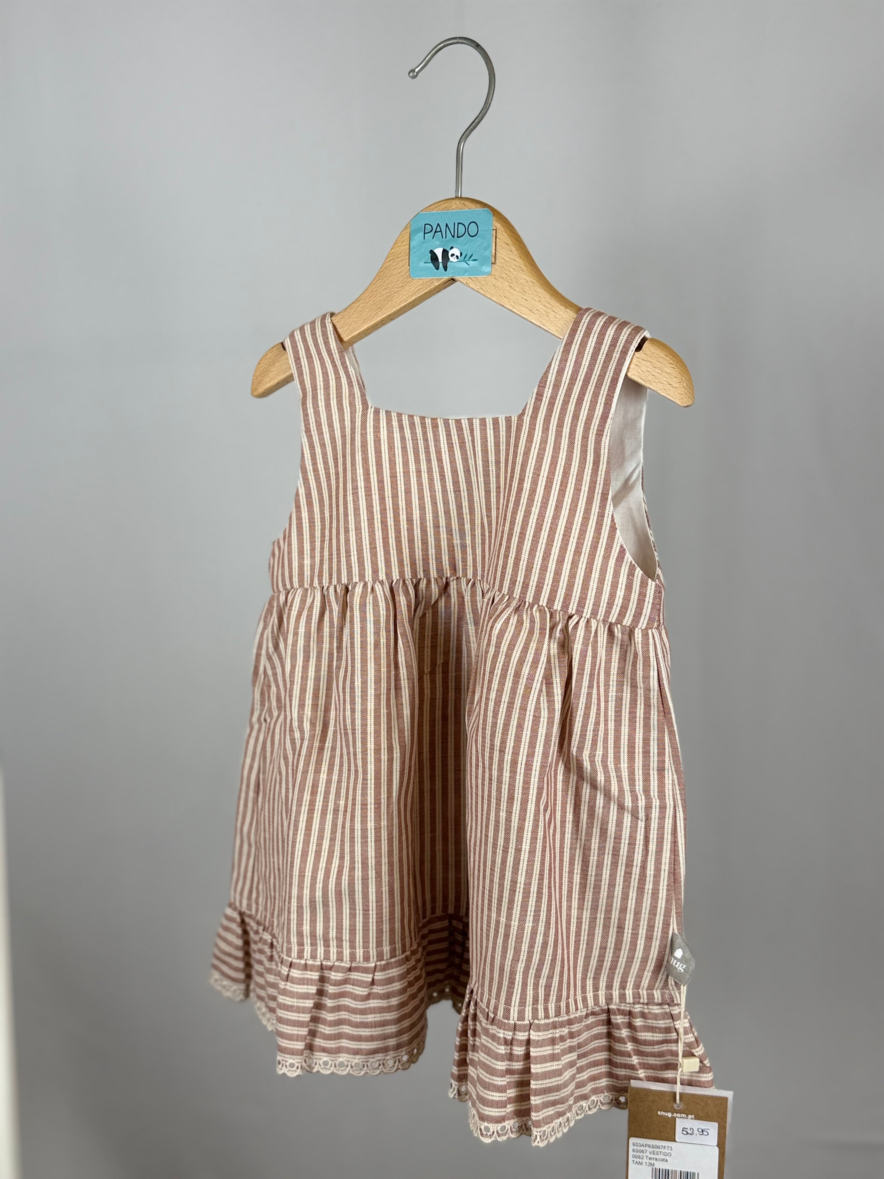 Vestito Snug “Righe d’Amore” Rosa Antico
