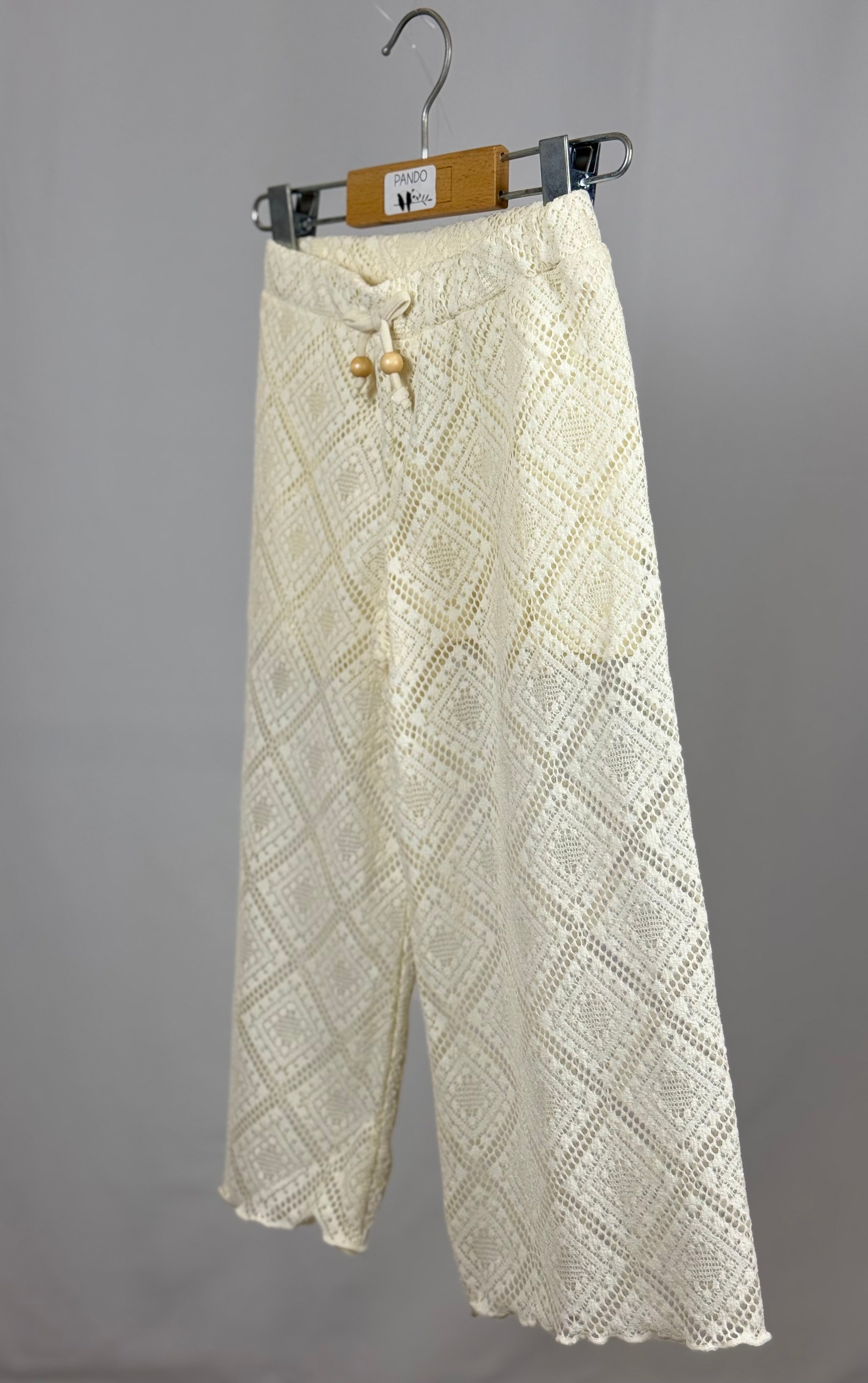 Pantalone Baby Mayoral Traforato in Fibra Riciclata – Effetto Pizzo
