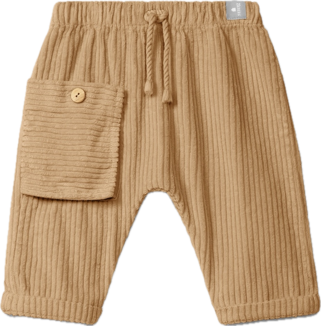 Pantalone Morbido a Costine Caramello SNUG